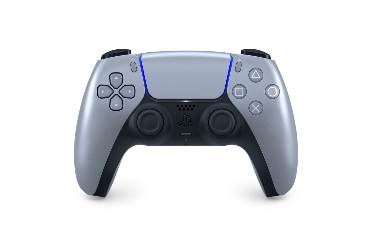Sterling Silver DualSense Wireless Controller - For PS5, PC, Mac & Mobile