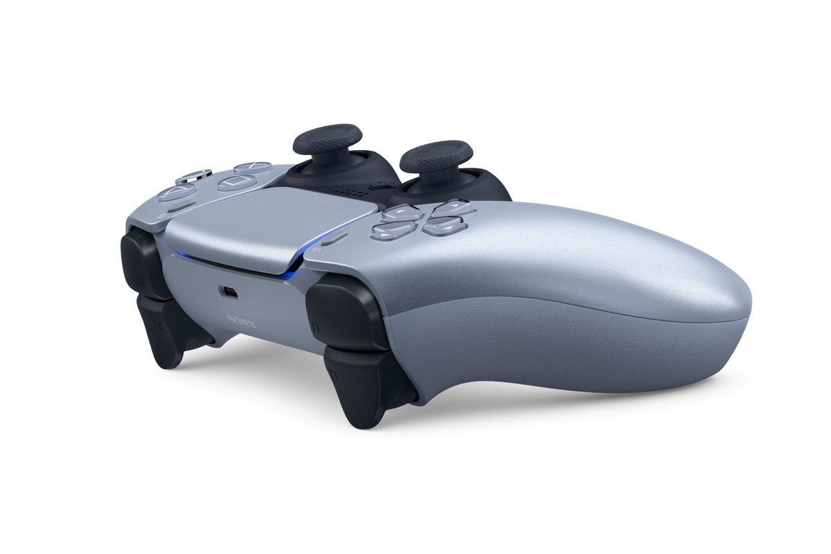 Sterling Silver DualSense Wireless Controller - For PS5, PC, Mac & Mobile
