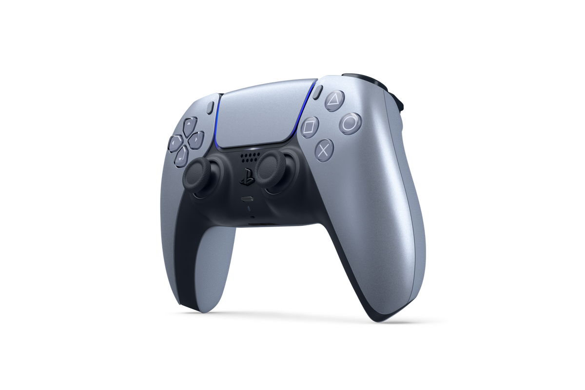Sterling Silver DualSense Wireless Controller - For PS5, PC, Mac & Mobile