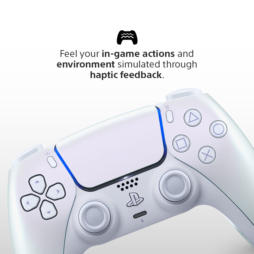 Chroma Pearl DualSense Wireless Controller - For PS5, PC, Mac & Mobile