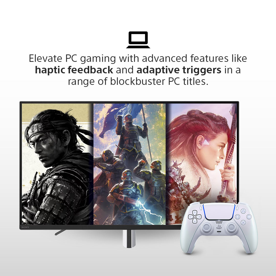 Chroma Pearl DualSense Wireless Controller - For PS5, PC, Mac & Mobile