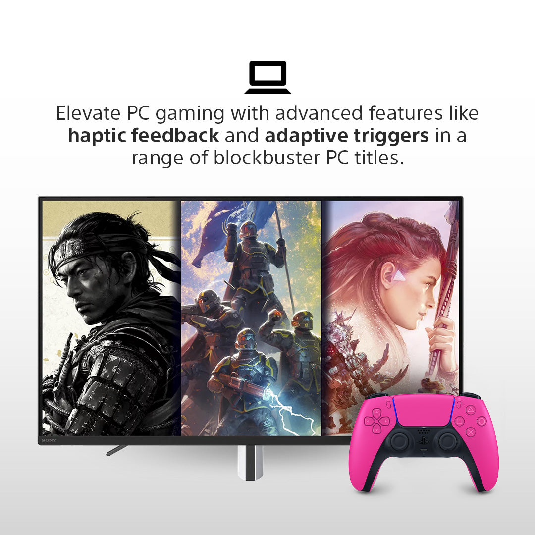 Nova Pink DualSense Wireless Controller - For PS5, PC, Mac & Mobile
