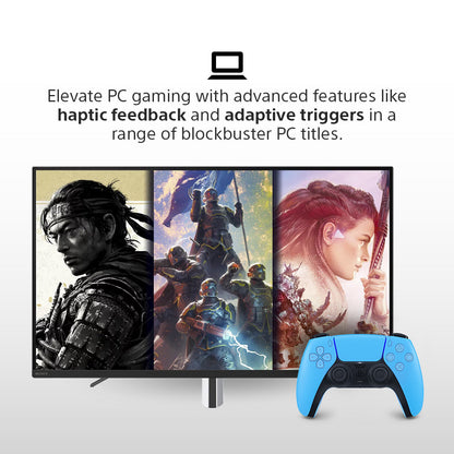 Starlight Blue DualSense Wireless Controller - For PS5, PC, Mac & Mobile