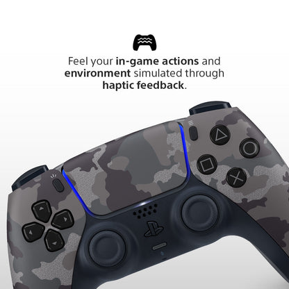 Grey Camouflage DualSense Wireless Controller - For PS5, PC, Mac & Mobile