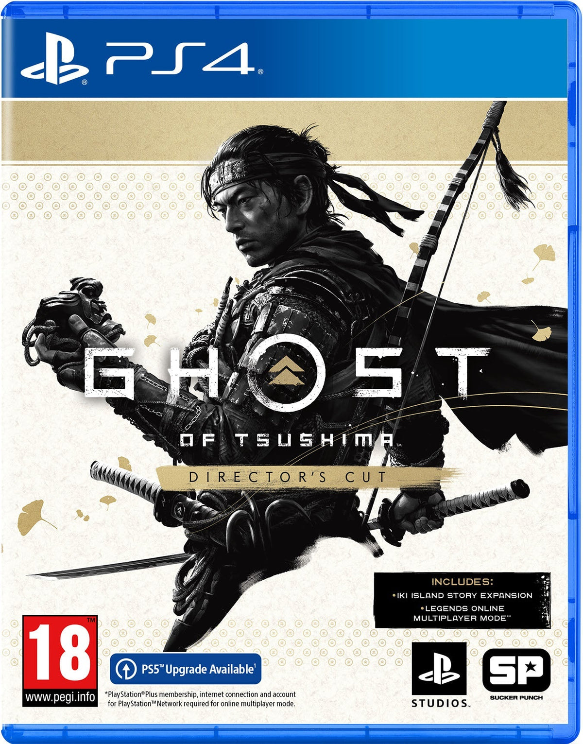 Ghost of Tsushima Director's Cut cover art for PS4