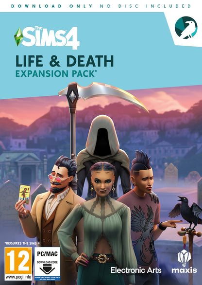 The Sims 4 Life & Death Expansion Pack cover art — Windows PC