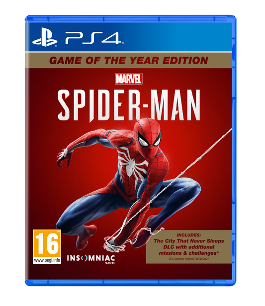 Spider-Man Game of the Year Edition cover art — PS4