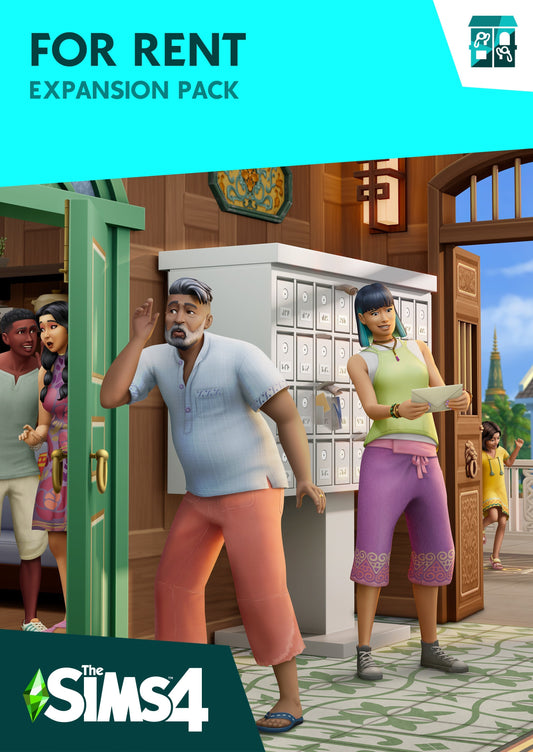 The Sims 4 For Rent Expansion Pack cover art — Windows PC