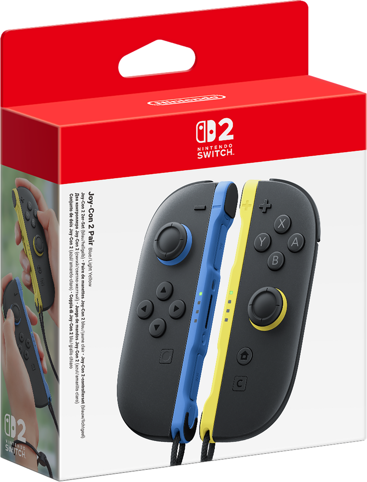 Nintendo Switch 2 Joy-Con Pair in Blue and Light Yellow