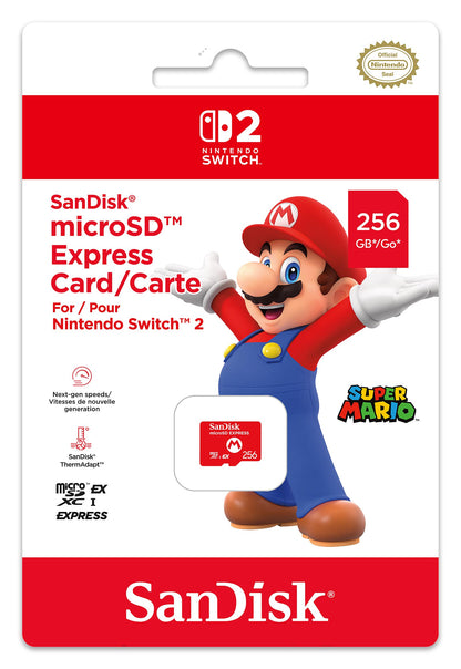 SanDisk microSD Express Card for Nintendo Switch 2 - 256GB