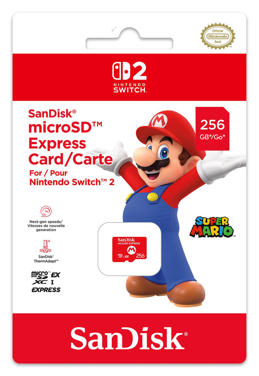 SanDisk microSD Express Card for Nintendo Switch 2 - 256GB